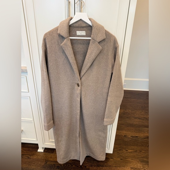 Z SUPPLY Mason Luxe Coat – Taupe – Size Small – Excellent Condition 🤎 - Picture 7 of 13